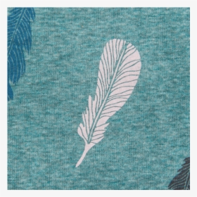 Cotton Fleece Jogging Printed Feathers Dusty Green - Illustration, HD Png Download, Transparent PNG