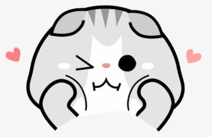 Cat Kawaii Cute Gato Chibi Tierno Blush Sonrojo Animal - Chibi Cute Cat Clipart, HD Png Download, Transparent PNG