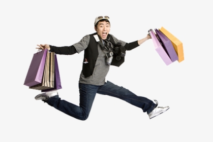 Shopping To Photography Up Jump Bag Getty Clipart - Faire Du Shopping Homme, HD Png Download, Transparent PNG