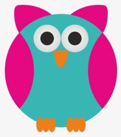 Simple Owl Clip Arts - รูป นก ฮูก การ์ตูน น่า รัก, HD Png Download, Transparent PNG