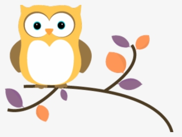 Free Cute Owl Clipart - Owl On A Branch Clip Art, HD Png Download, Transparent PNG