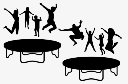 Trampoline Euclidean Vector Jumping - Trampoline Clipart Black And White, HD Png Download, Transparent PNG