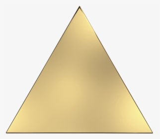 Transparent Transparent Triangle Png - Gold Metallic Triangle Png, Png Download, Transparent PNG