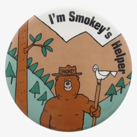 Smokey S Helper Cause Button Museum - Cartoon, HD Png Download, Transparent PNG