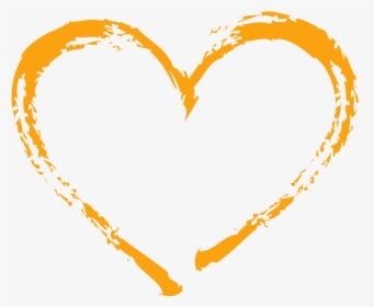 Heart Love Clip Art - Transparent Orange Heart, HD Png Download, Transparent PNG