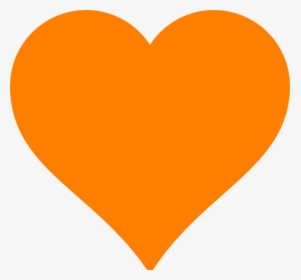 Orange Heart Svg Clip Arts - Orange Heart Emoji Discord, HD Png Download, Transparent PNG