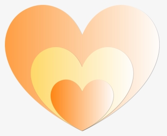 Transparent Orange Heart Png - Heart, Png Download, Transparent PNG