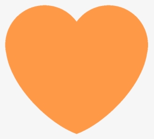 Orange Heart Discord Emoji - Orange Heart, HD Png Download, Transparent PNG
