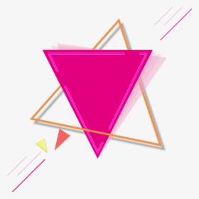 #pink #gold #triangle #triangles #triangleart #geometric - Pink Geometric Shapes Png, Transparent Png, Transparent PNG