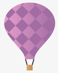 Purple,hot Air Ballooning,hot Air Balloon - Hot Air Balloon, HD Png Download, Transparent PNG