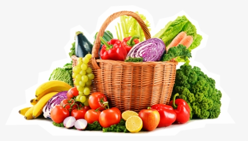 Big Basket Of Fruits And Vegetables, HD Png Download, Transparent PNG