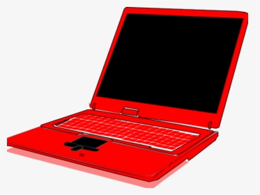 Laptop Clipart Red - Red Computer, HD Png Download, Transparent PNG
