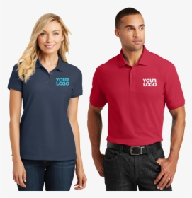 Pique Core Polo Shirt Red And Navy - Port Authority Ladies Core Classic Pique Polo L100, HD Png Download, Transparent PNG