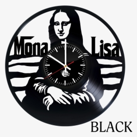 Mona Lisa Vinyl Wall Clock Big - Relógio De Vinil Mona Lisa, HD Png Download, Transparent PNG