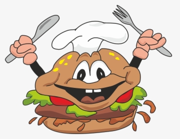 Cartoon Person Eating Burger, HD Png Download, Transparent PNG