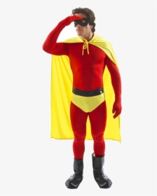 Transparent Super Hero Cape Png - Superhero Red And Yellow, Png Download, Transparent PNG
