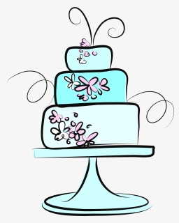 Wedding Cake F - Cake On Stand Clipart, HD Png Download, Transparent PNG