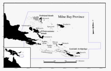 Milne Bay Province Map, HD Png Download, Transparent PNG