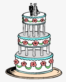 Picture Free Library 3 Tier Cake Clipart - Wedding Cake Images Clipart, HD Png Download, Transparent PNG