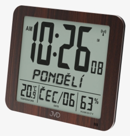 Radio-controlled Digital Clock With An Alarm Clock, HD Png Download, Transparent PNG