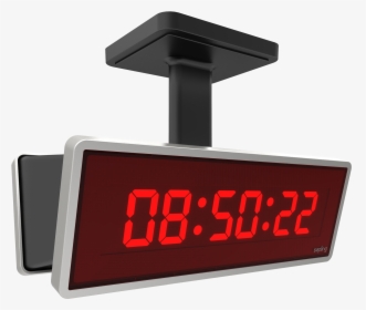 Transparent Digital Alarm Clock Png - Ceiling Mounted Digital Clock, Png Download, Transparent PNG