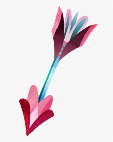 Three Dimensional Bow And Arrow Watercolor Cartoon - Lawn Darts, HD Png Download, Transparent PNG