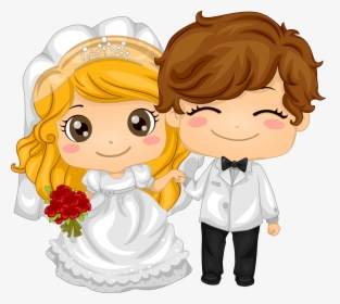 Animated Bride And Groom, HD Png Download, Transparent PNG
