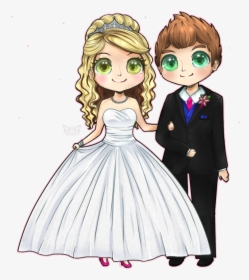 Invitation Marriage Bridegroom Couple - Drawings Of A Wedding, HD Png Download, Transparent PNG