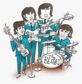 Beatles Cartoon - Cartoon, HD Png Download, Transparent PNG