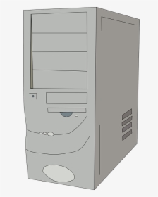 Cpu Png Black And White - Old Computer Case Png, Transparent Png, Transparent PNG