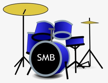 Drum Set, Music, Band, Rhythm, Instrument, Musician - Drum Set Clipart, HD Png Download, Transparent PNG