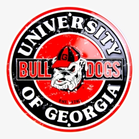 Georgia Bulldogs Circle Sign - Emblem, HD Png Download, Transparent PNG