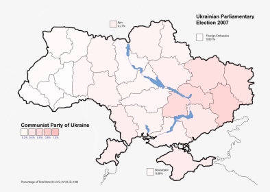 Ukrainian Parliamentary Election 2007 A - Карта Голодомору, HD Png Download, Transparent PNG