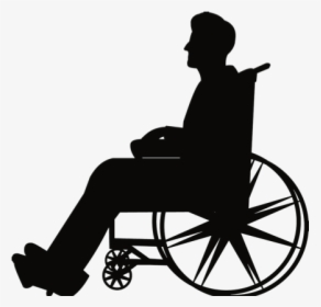 Man In Wheelchair Silhouette, HD Png Download, Transparent PNG
