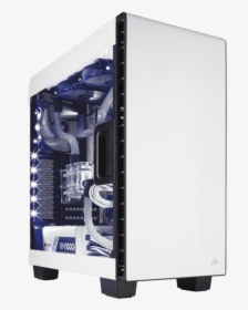 Intel Z390 2-way Gpu Liquid Cooled Pc - Corsair Carbide 400c White, HD Png Download, Transparent PNG