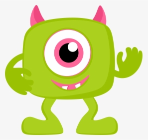 Monster Clip Lime Green - Monsters Inc Party Png, Transparent Png, Transparent PNG