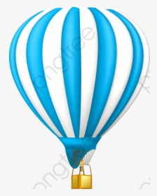 Transparent Hot Air Balloon Clipart Png - Blue Hot Air Balloon Png, Png Download, Transparent PNG