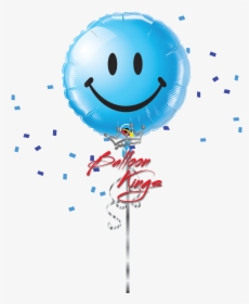 Smiley Face Blue - Blue Smiley Balloon, HD Png Download, Transparent PNG