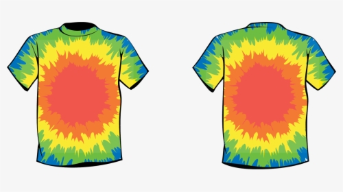 Shirt Clipart Shirt Outline - Tie Dye Shirt Drawing, HD Png Download, Transparent PNG