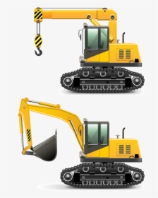 Heavy Equipment Architectural Engineering Vehicle Excavator - Heavy Equipment Excavator Logo Png, Transparent Png, Transparent PNG