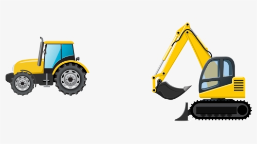Collection Of Free Excavator Vector Bulldozer - Construction Truck Clipart, HD Png Download, Transparent PNG
