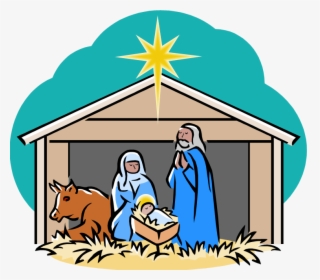 Jesus Crib Png - Nativity Scene Clipart, Transparent Png, Transparent PNG