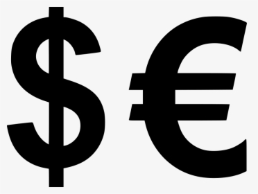 Png File Svg Dollar Euro Png - Euro And Dollar Symbol, Transparent Png, Transparent PNG
