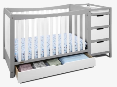 Best Combo Crib With Changer - Crib And Changing Table, HD Png Download, Transparent PNG
