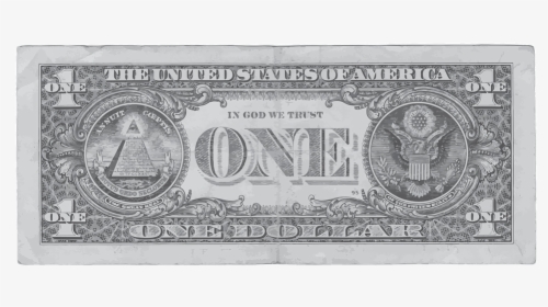 Dollar, One, Money, Back, Us, Bank, Note, Finance, - 1 Dollar Bill 1981, HD Png Download, Transparent PNG