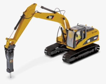Cat 320d L Hydraulic Excavator With Hammer - Cat Excavator 320d, HD Png Download, Transparent PNG