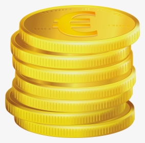 Gold Euro Coins Png Clipart, Transparent Png, Transparent PNG