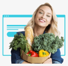 Customer Happy Online Grocery Shopping, HD Png Download, Transparent PNG