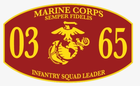 Marine Corps Infantry Squad Leader Red Mos Decal - Marine Corps, HD Png Download, Transparent PNG