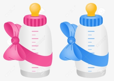 Baby Bottle Girl Clipart Clip Art Bottles Transparent - Baby Bottle Clipart Free, HD Png Download, Transparent PNG